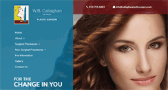 Desktop Screenshot of callaghanplasticsurgery.com